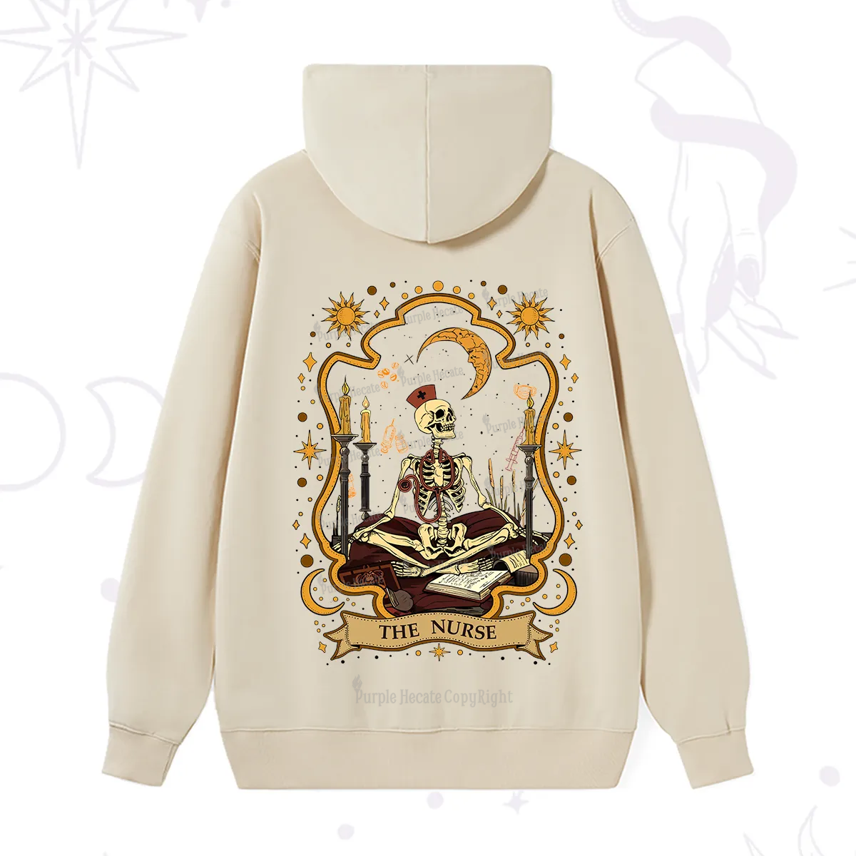 Purplehecate The Nurse Skeleton Hoodie
