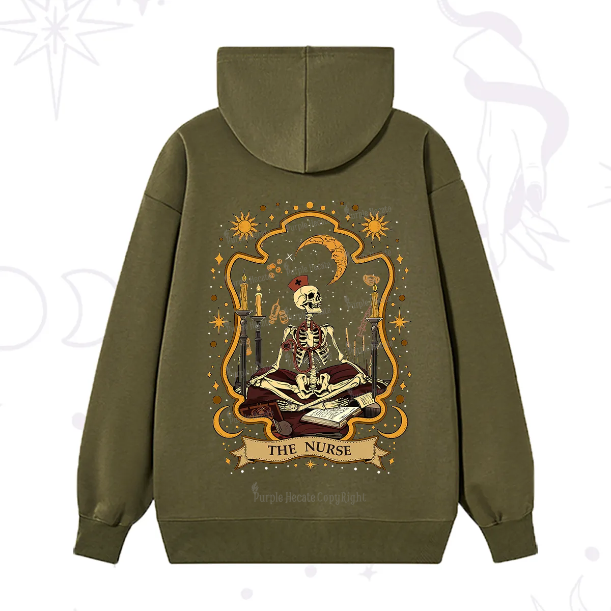 Purplehecate The Nurse Skeleton Hoodie