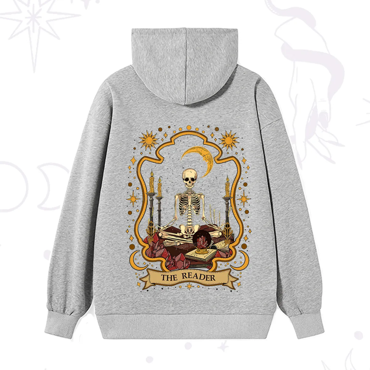 Purplehecate The Reader Skeleton Hoodie