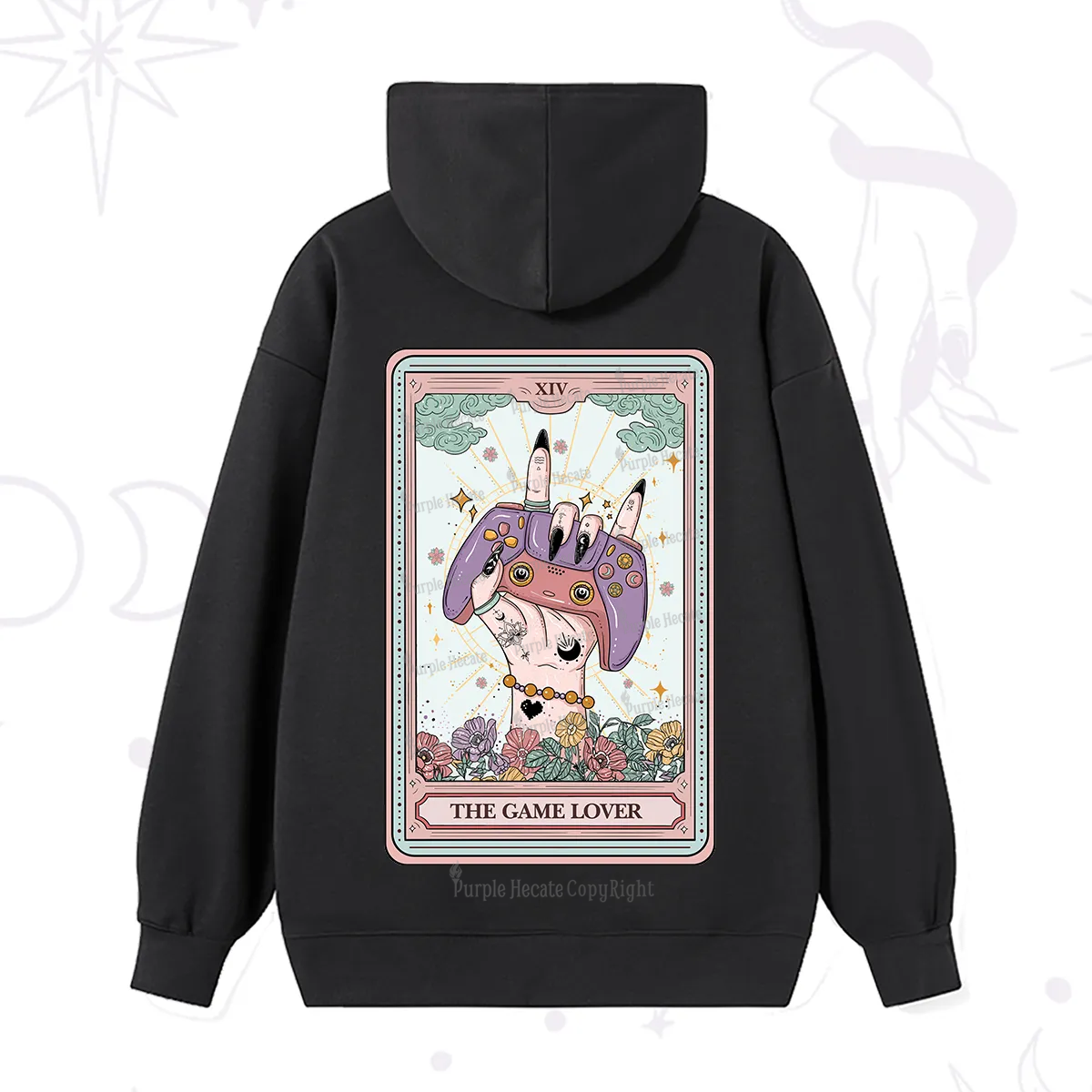 Purplehecate The Game Lover Tarot Hoodie