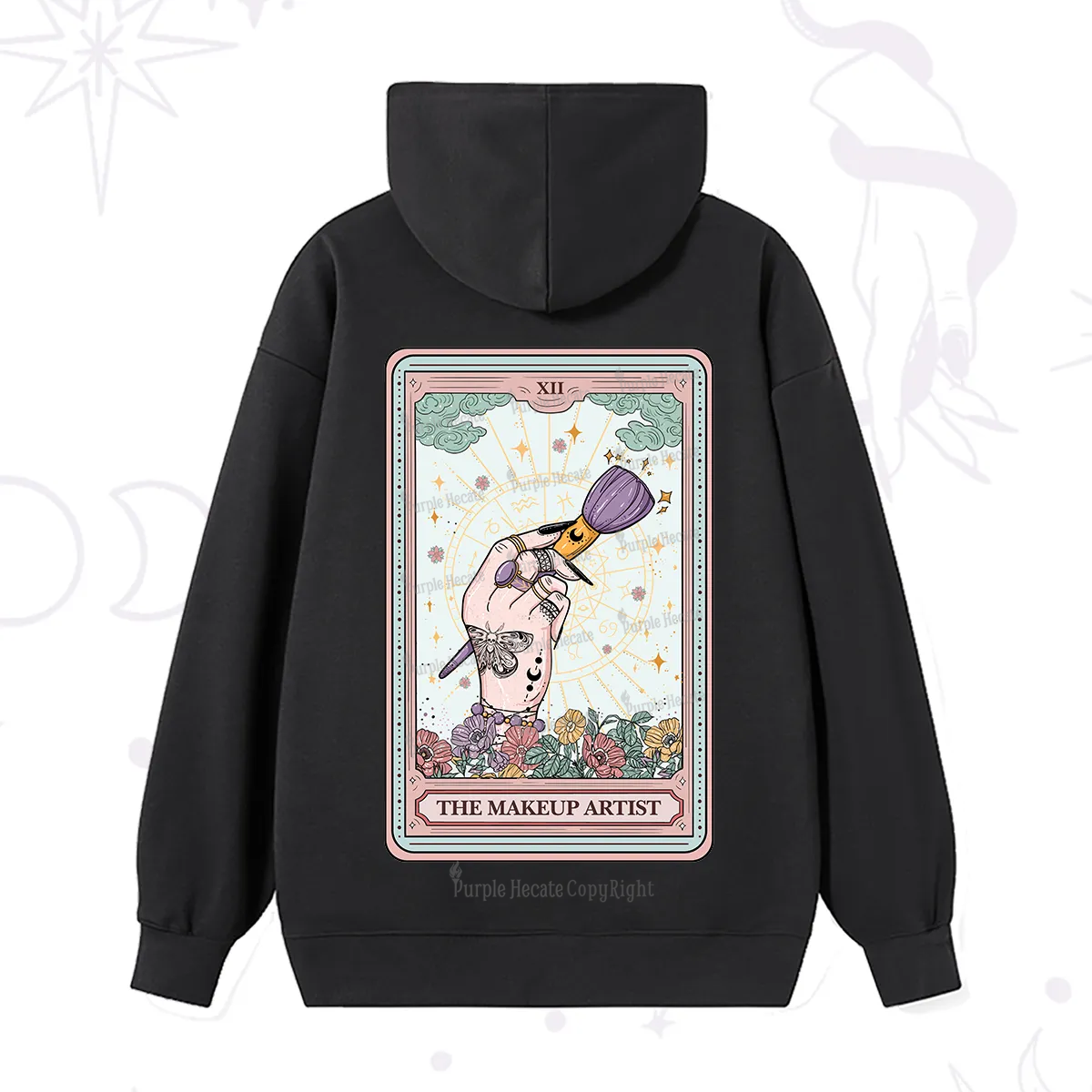 Purplehecate The Makeup Artist Tarot Hoodie