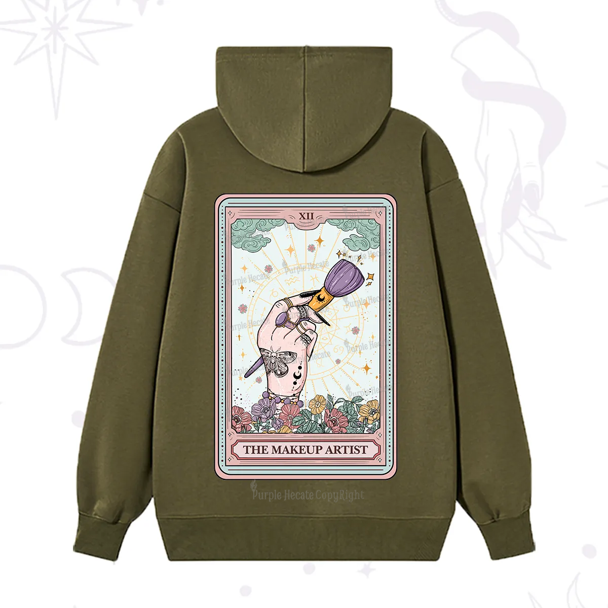 Purplehecate The Makeup Artist Tarot Hoodie