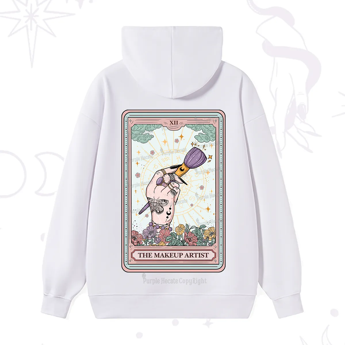 Purplehecate The Makeup Artist Tarot Hoodie