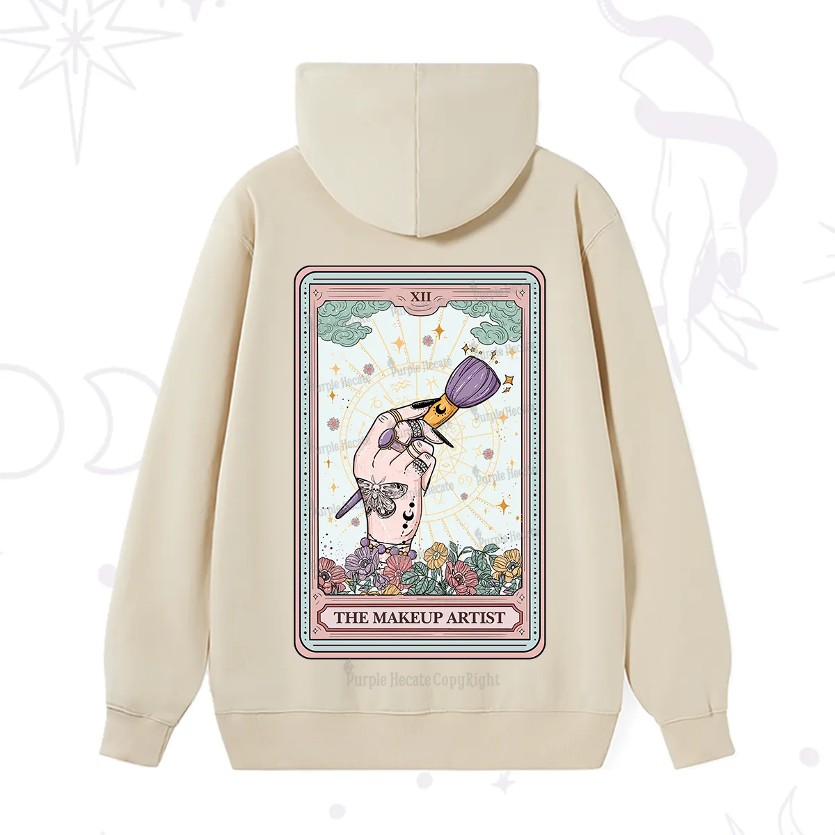 Purplehecate The Makeup Artist Tarot Hoodie