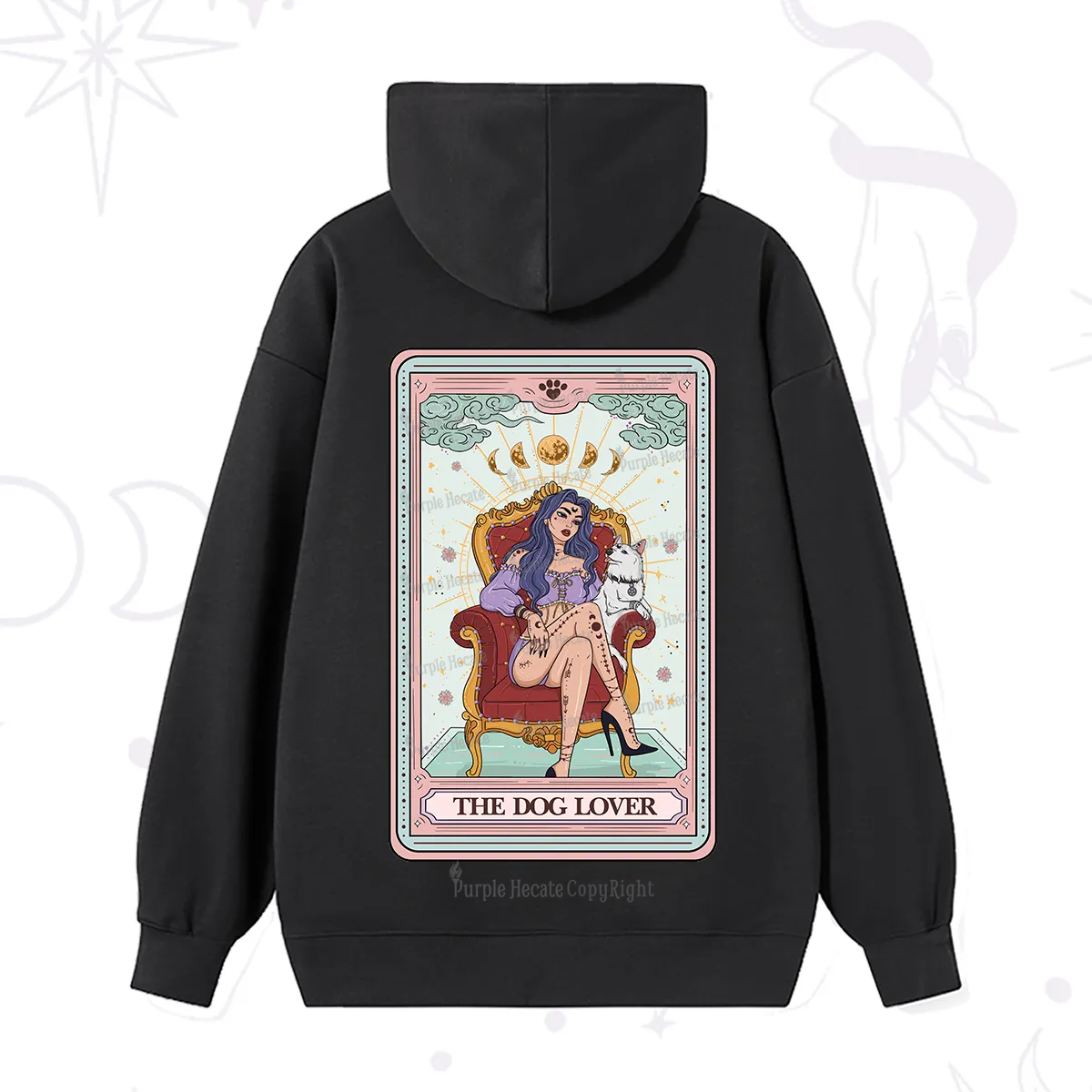 Purplehecate The Dog Lover Tarot Hoodie