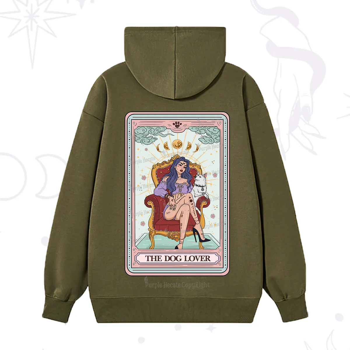Purplehecate The Dog Lover Tarot Hoodie