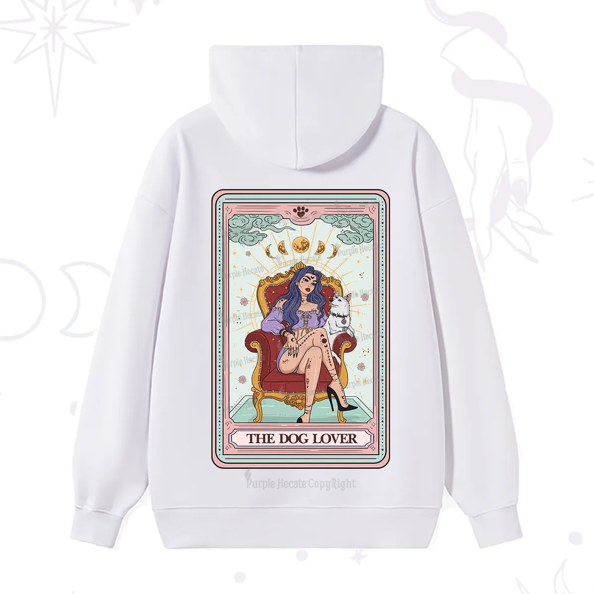 Purplehecate The Dog Lover Tarot Hoodie