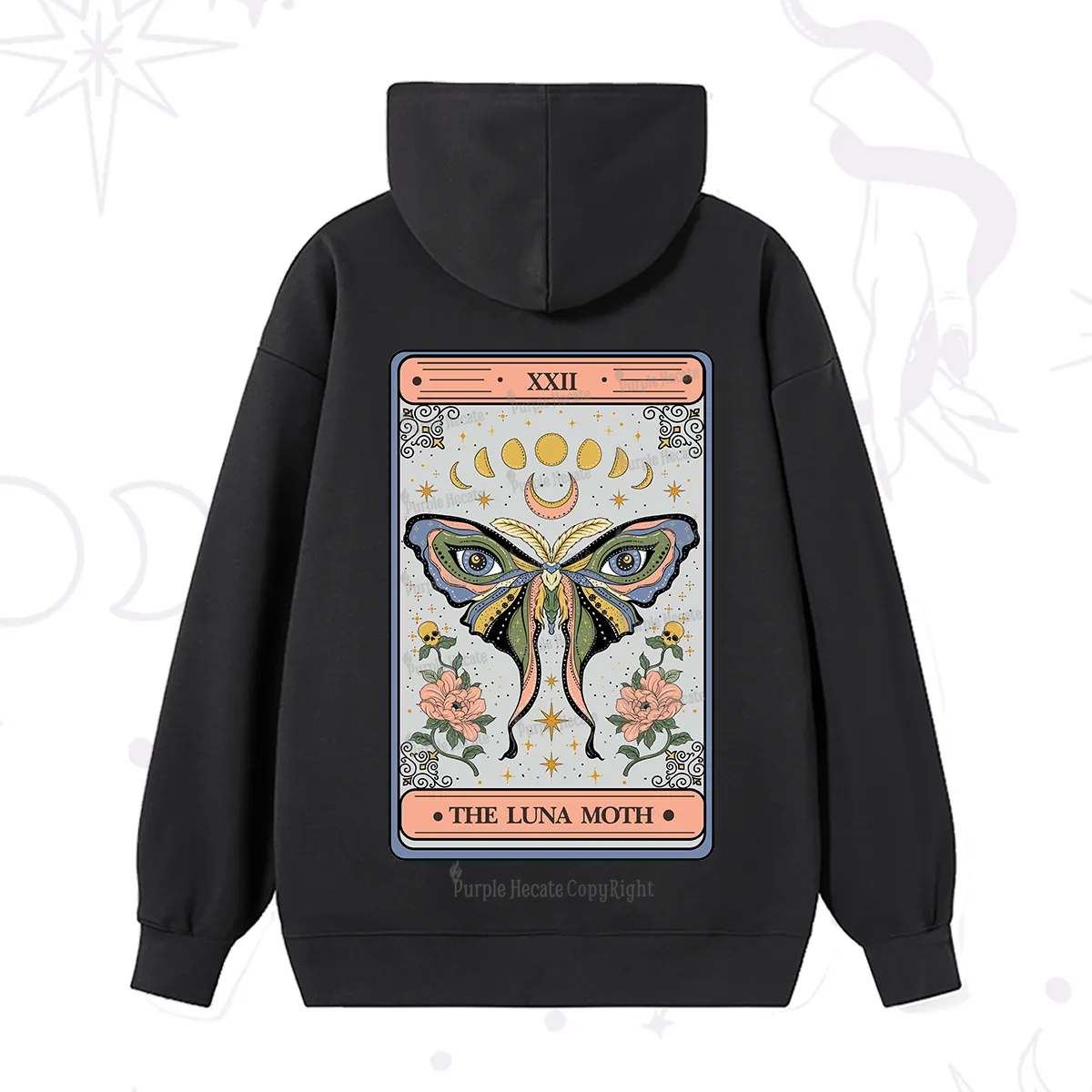 Purplehecate The Luna Moth Tarot Hoodie