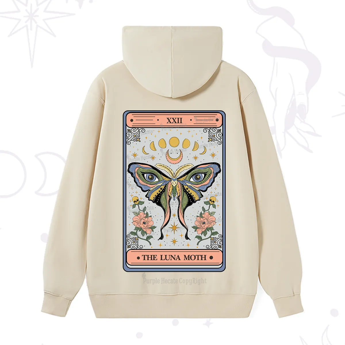 Purplehecate The Luna Moth Tarot Hoodie