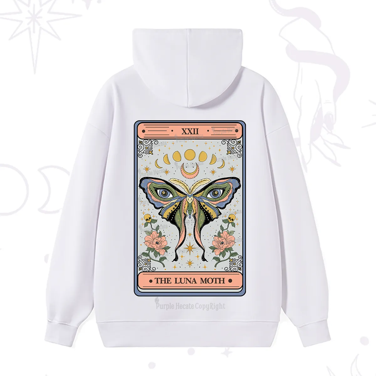 Purplehecate The Luna Moth Tarot Hoodie