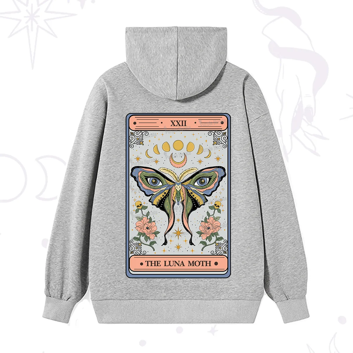 Purplehecate The Luna Moth Tarot Hoodie