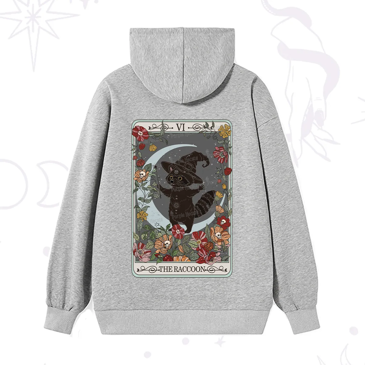 Purplehecate The Raccoon Tarot Hoodie