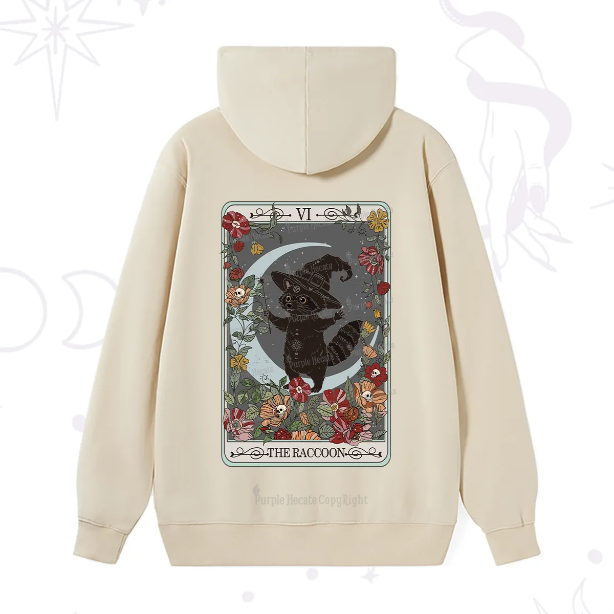 Purplehecate The Raccoon Tarot Hoodie