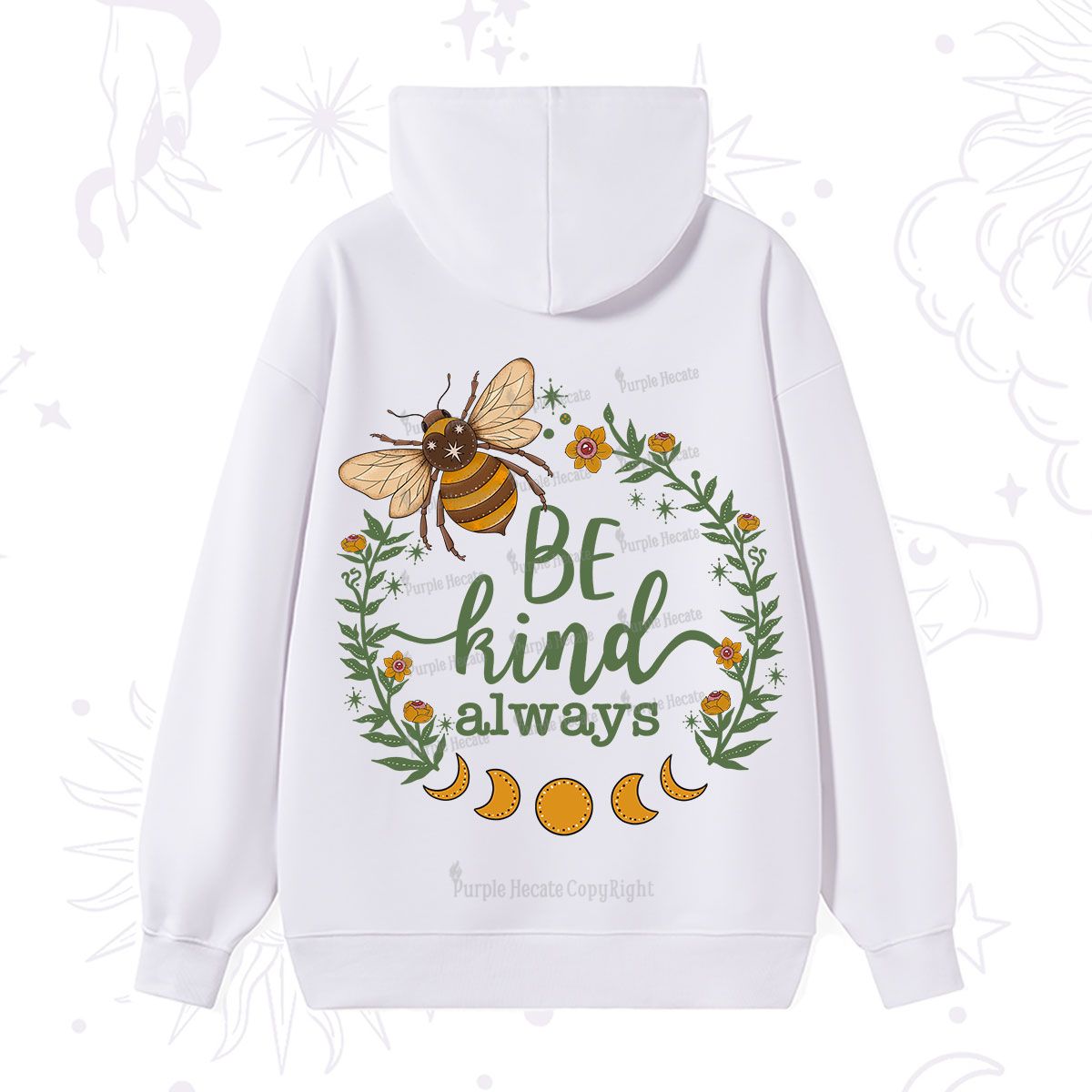 Purplehecate Be Kind Always Hoodie