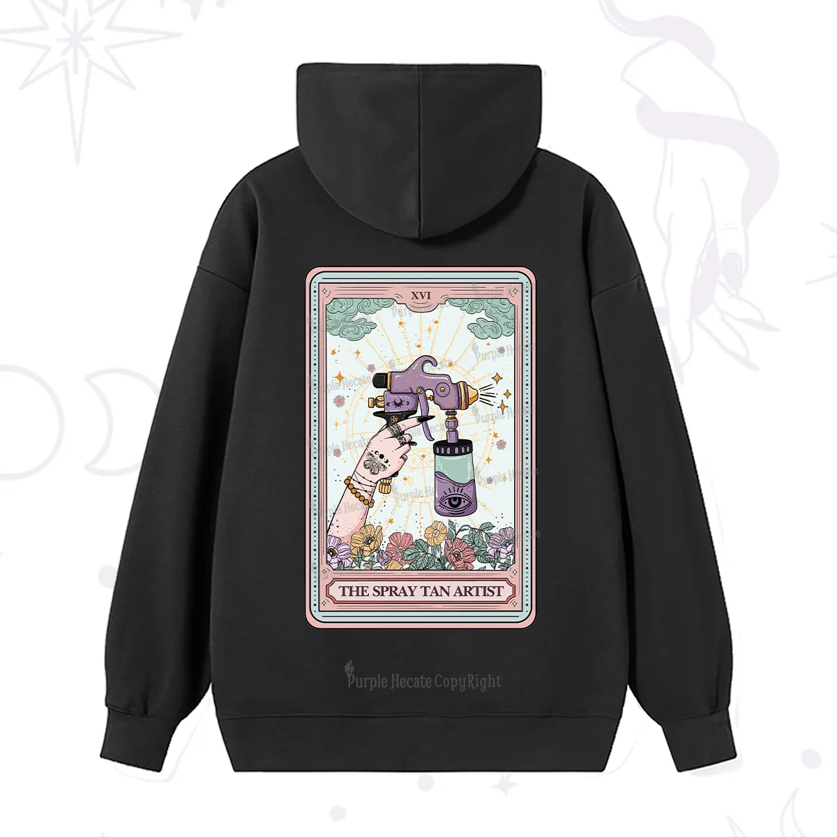 Purplehecate The Spary Tan Artist Tarot Hoodie