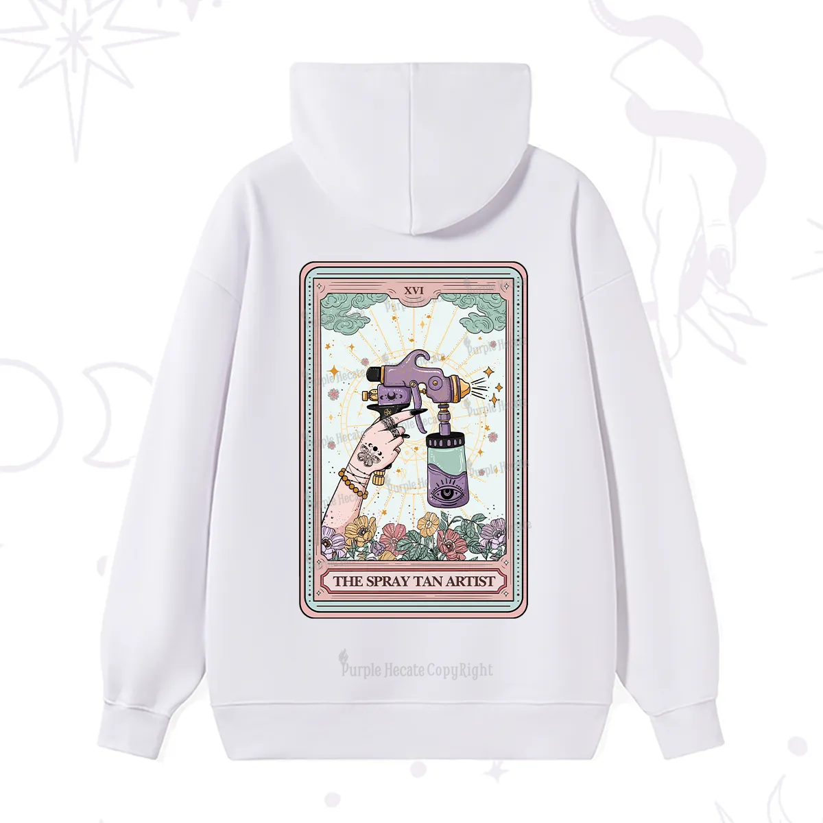 Purplehecate The Spary Tan Artist Tarot Hoodie