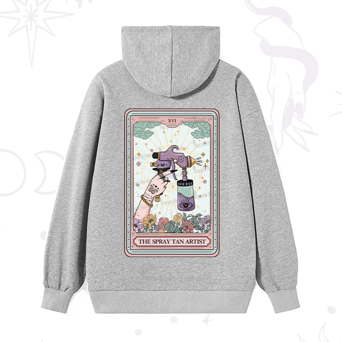 Purplehecate The Spary Tan Artist Tarot Hoodie