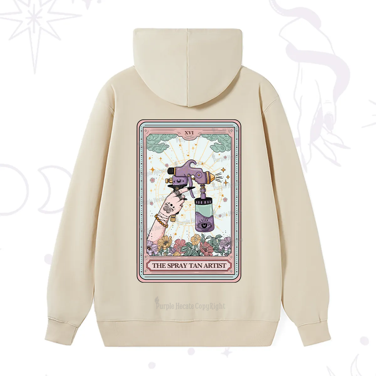 Purplehecate The Spary Tan Artist Tarot Hoodie
