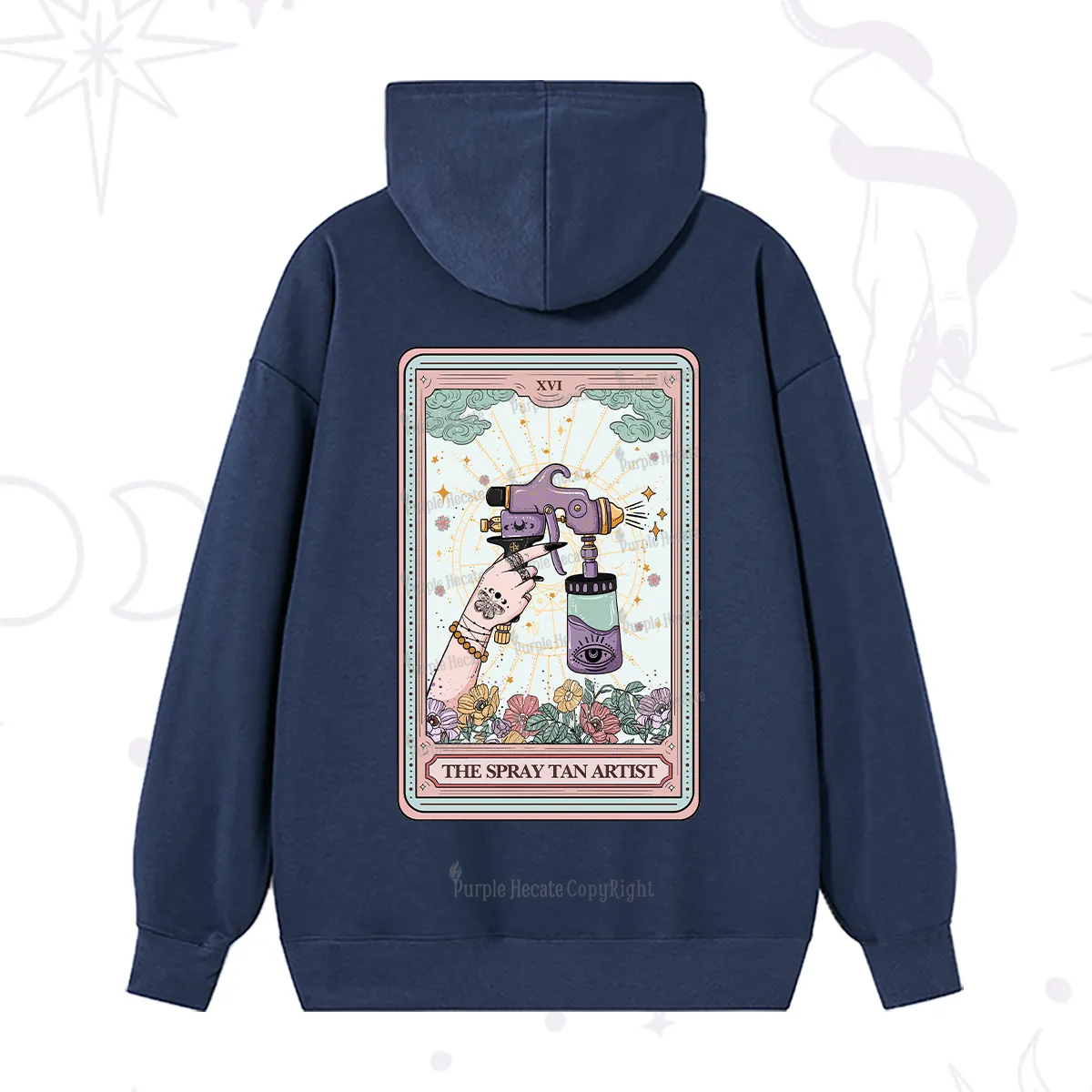 Purplehecate The Spary Tan Artist Tarot Hoodie