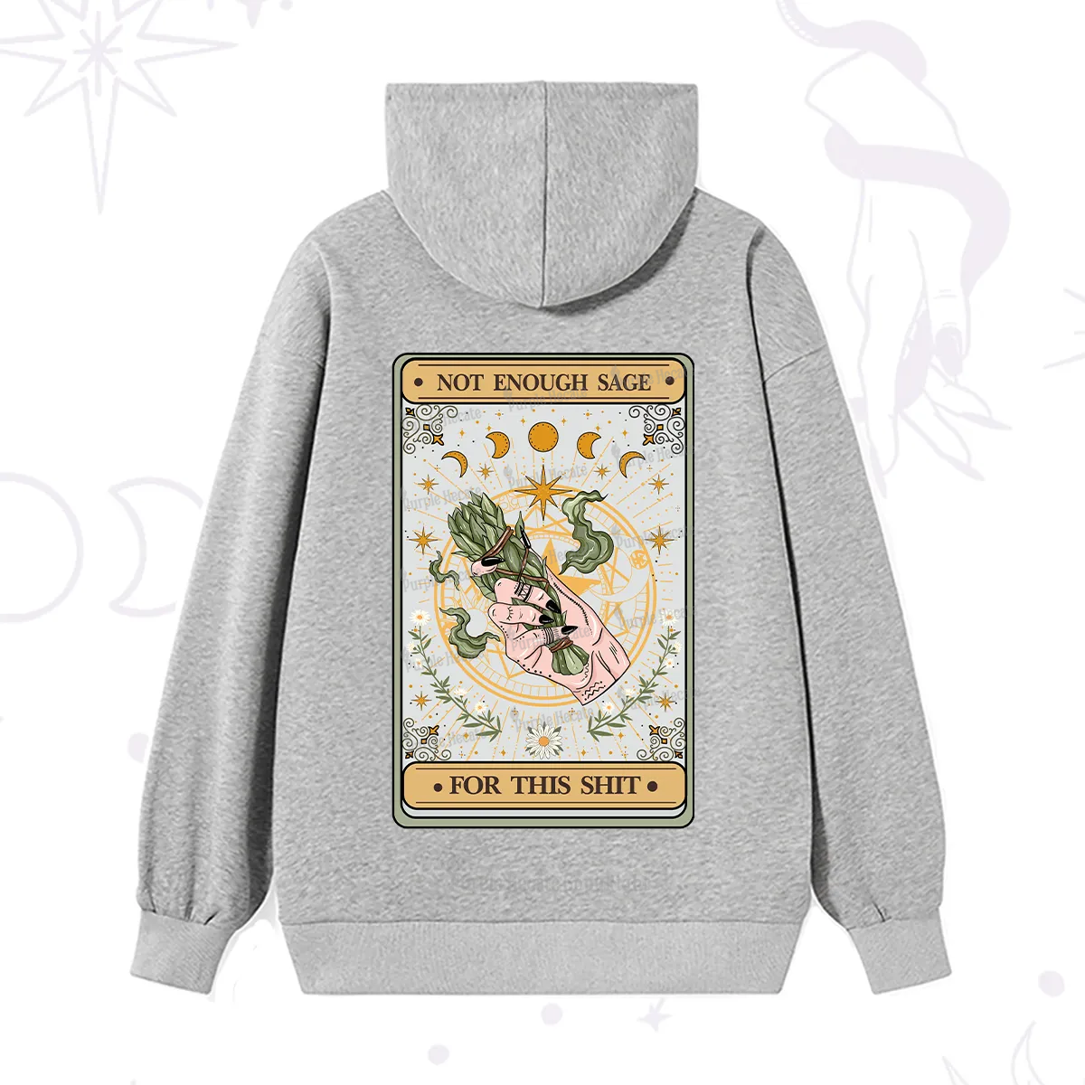 Purplehecate The Not Enough Sage For This Sh*t Tarot Hoodie