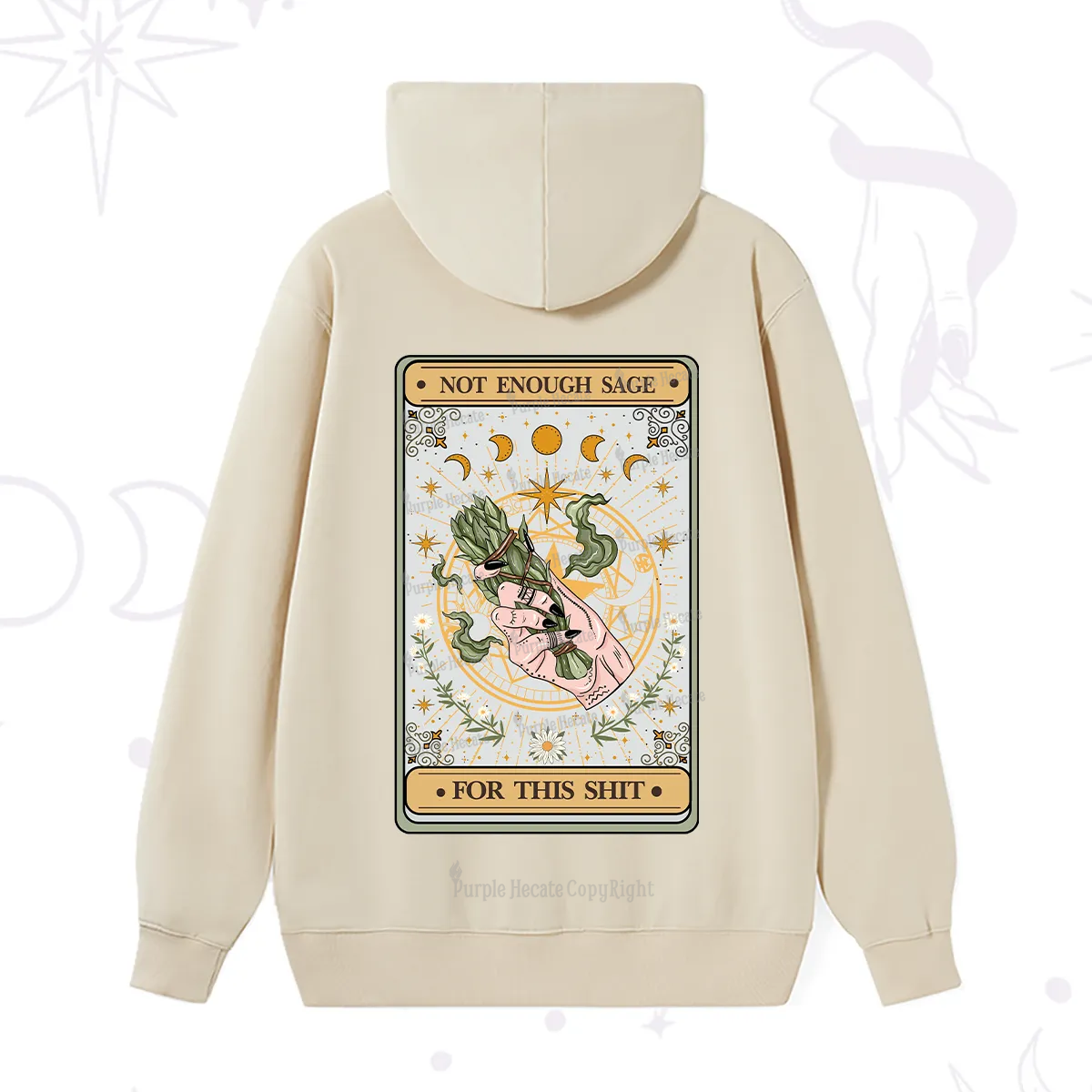 Purplehecate The Not Enough Sage For This Sh*t Tarot Hoodie