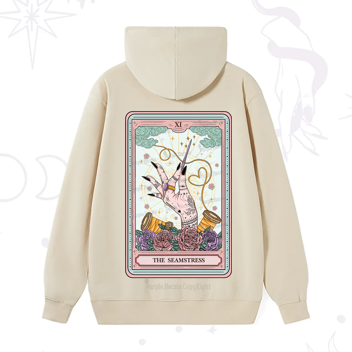 Purplehecate The Seamstress Tarot Hoodie