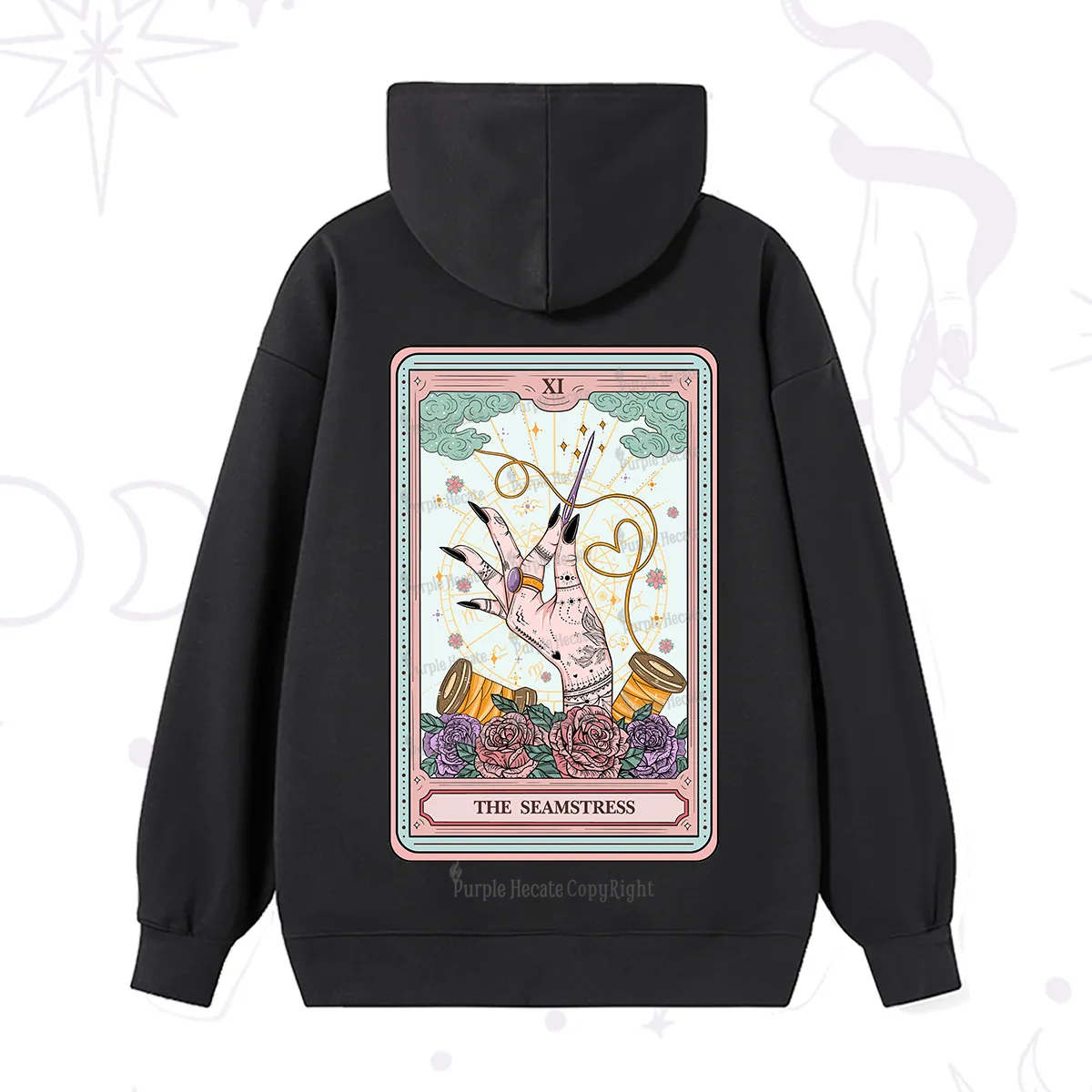 Purplehecate The Seamstress Tarot Hoodie
