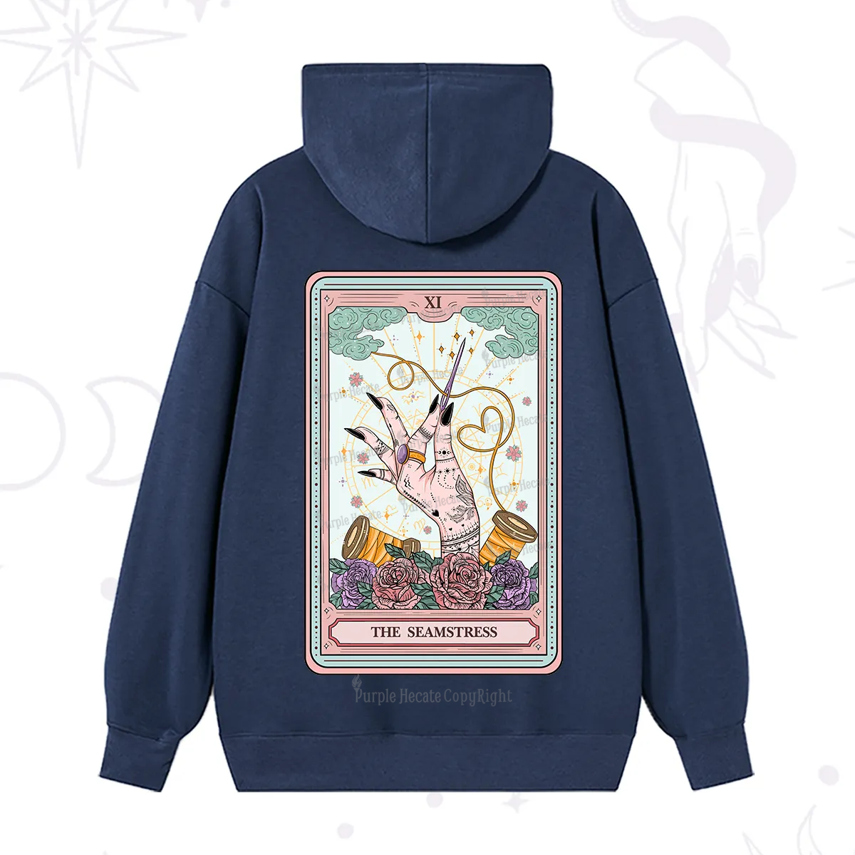 Purplehecate The Seamstress Tarot Hoodie