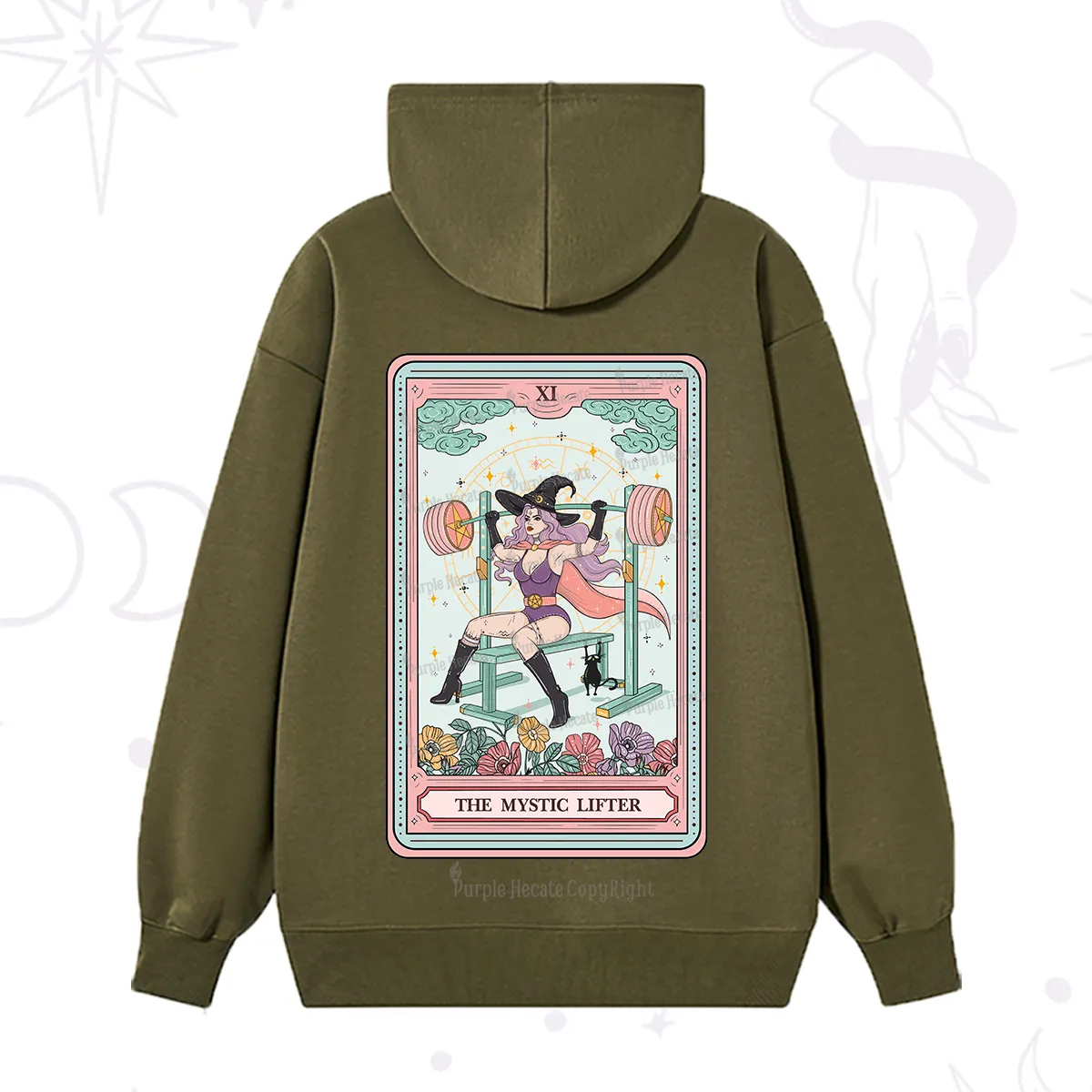 Purplehecate The Mystic Lifter Tarot Hoodie