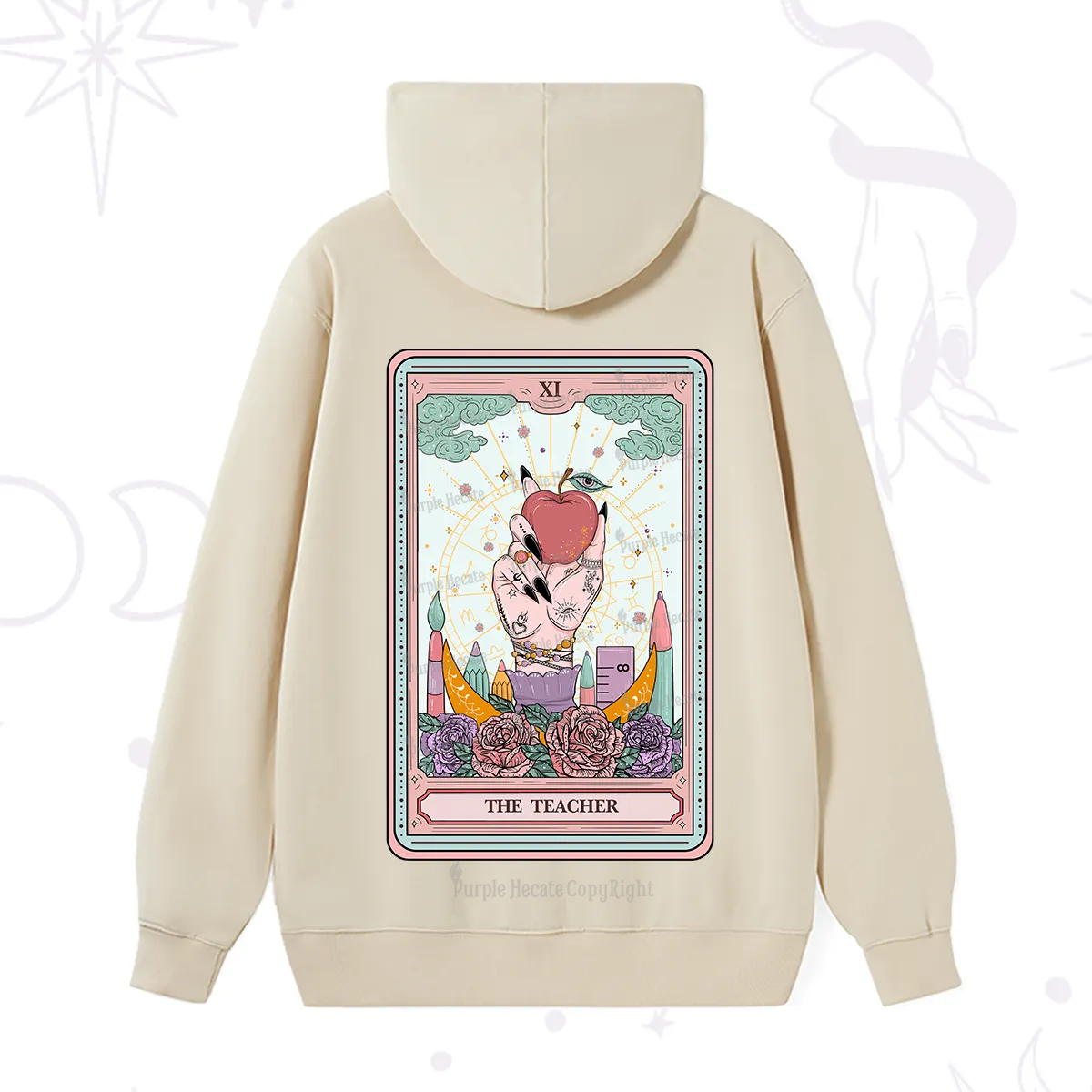 Purplehecate The Teacher Tarot Hoodie