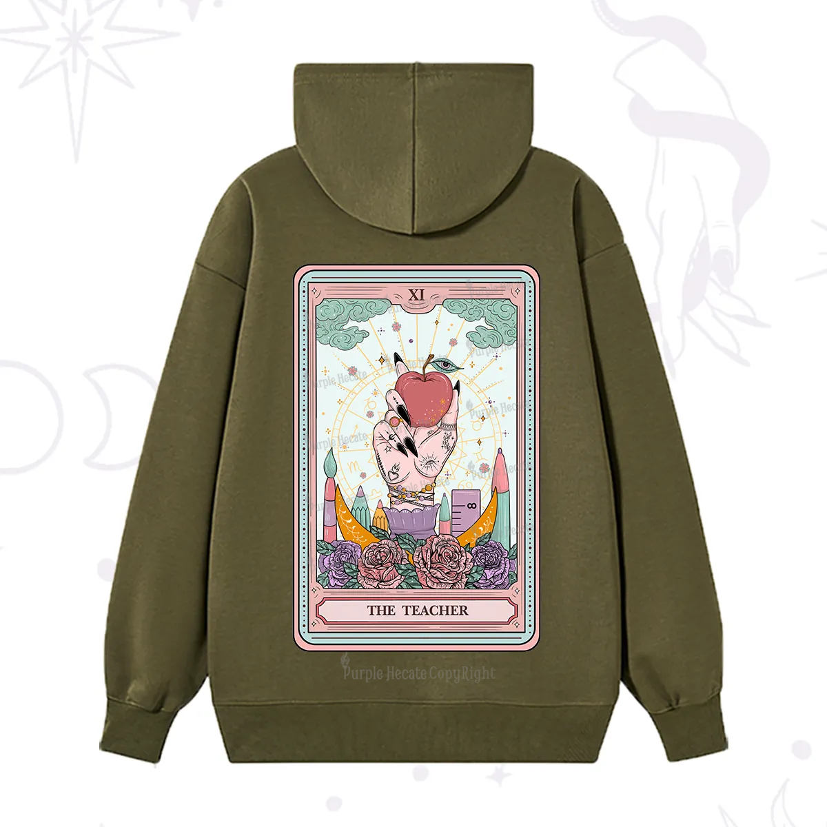 Purplehecate The Teacher Tarot Hoodie