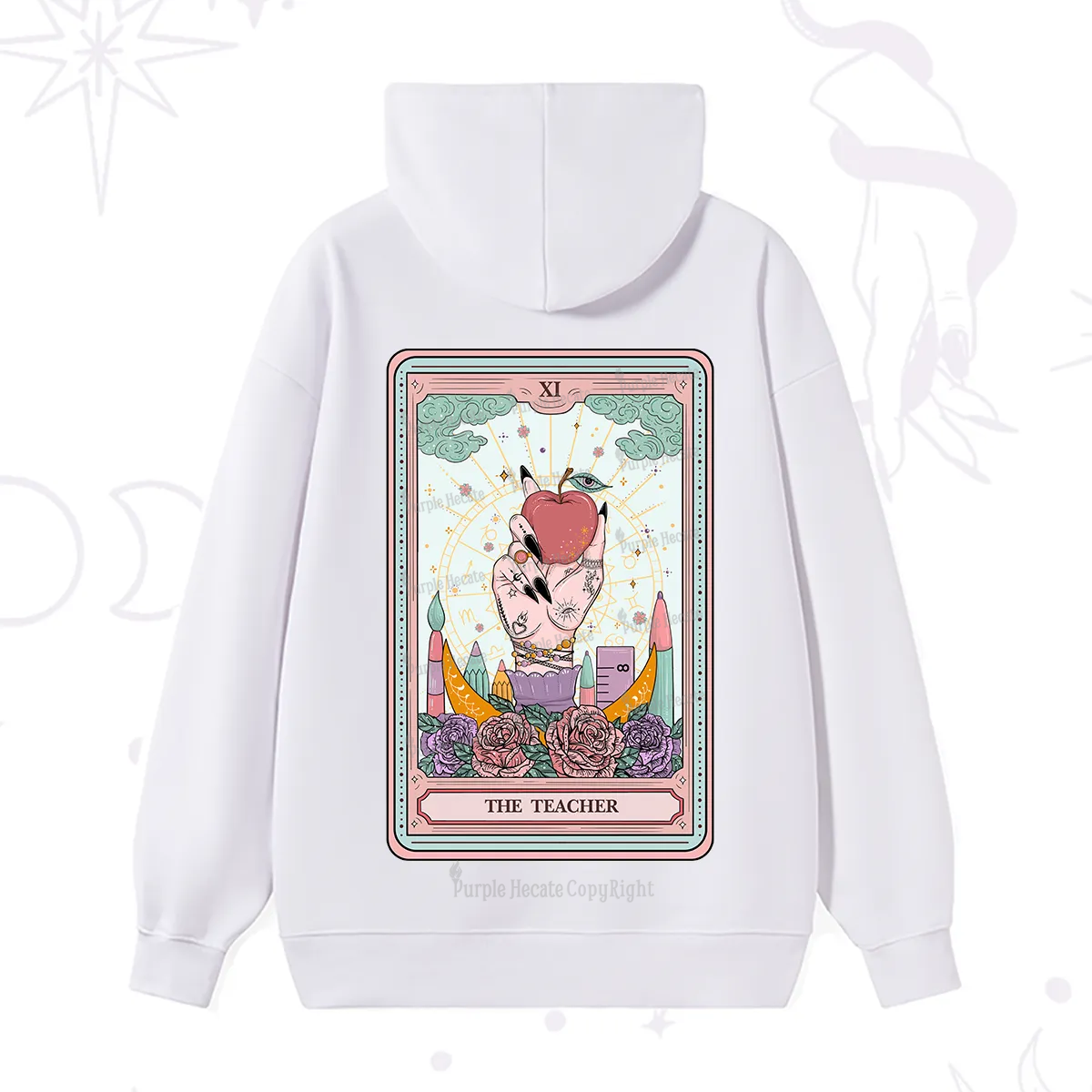 Purplehecate The Teacher Tarot Hoodie