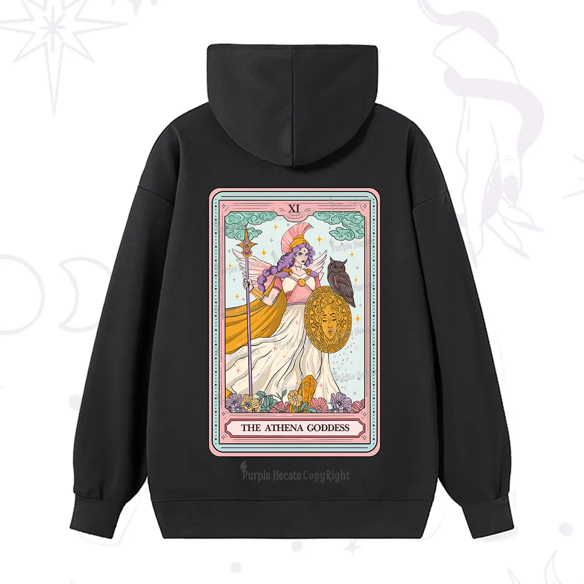 Purplehecate The Athena Goddess Tarot Hoodie