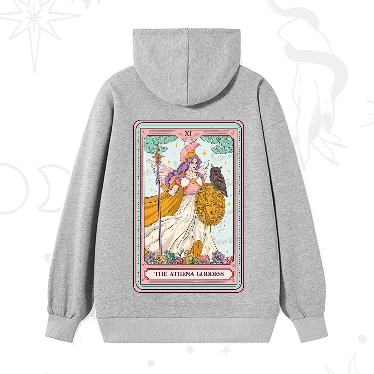 Purplehecate The Athena Goddess Tarot Hoodie