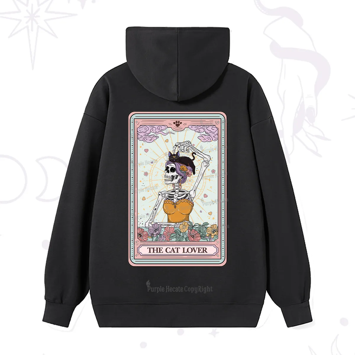 Purplehecate The Cat Lover Tarot Hoodie