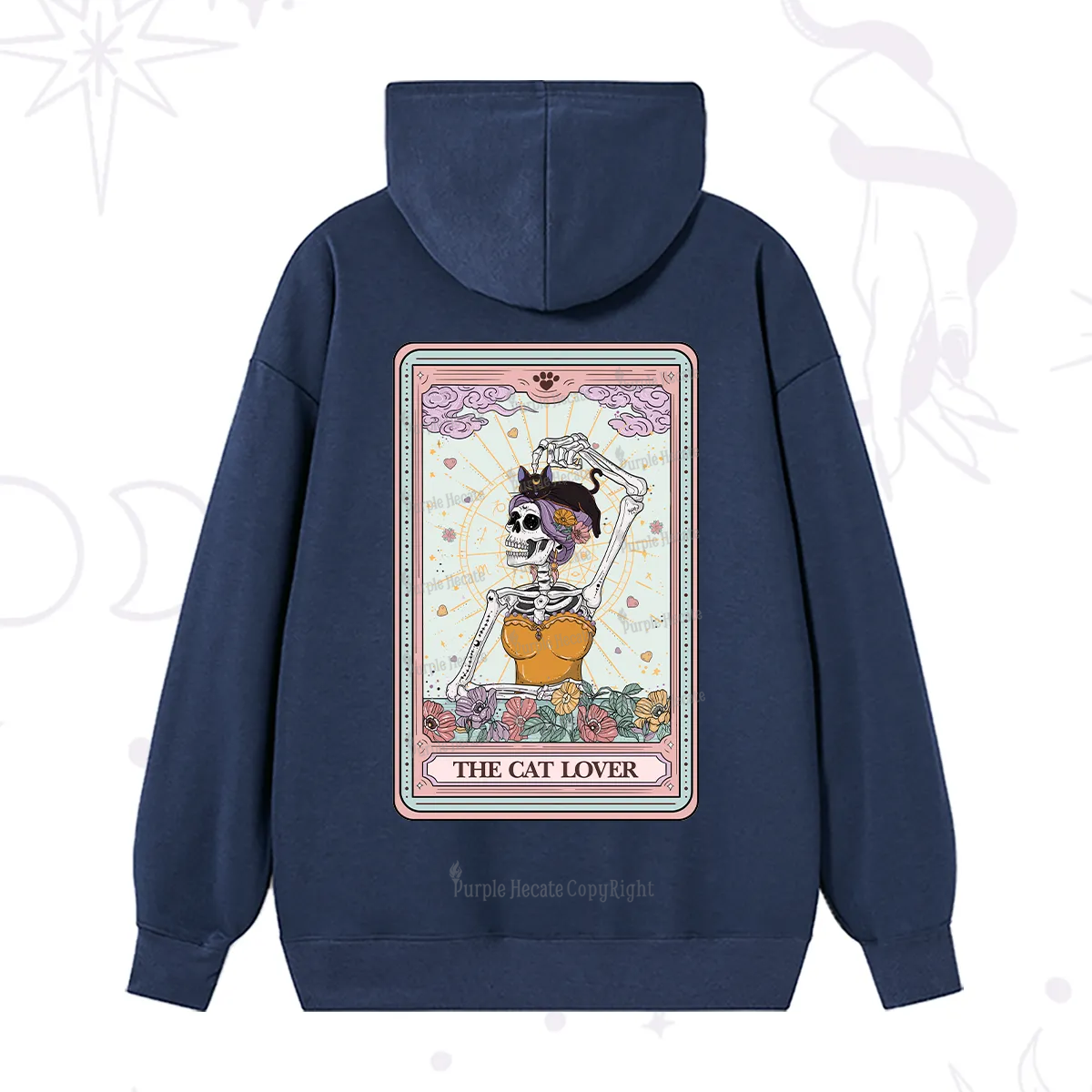 Purplehecate The Cat Lover Tarot Hoodie