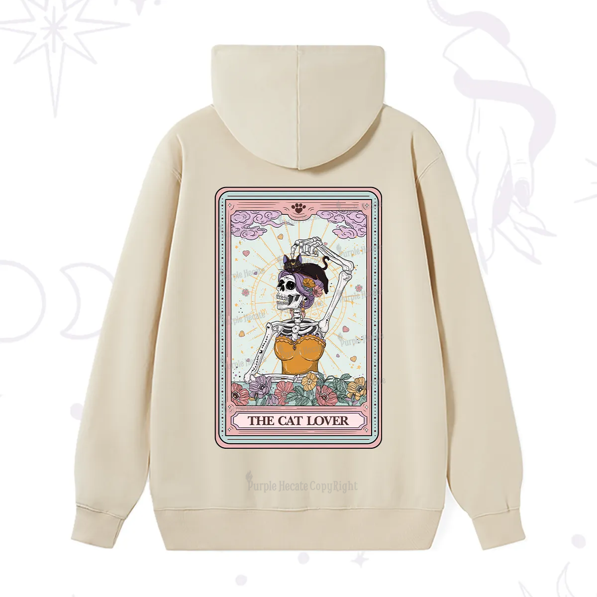 Purplehecate The Cat Lover Tarot Hoodie