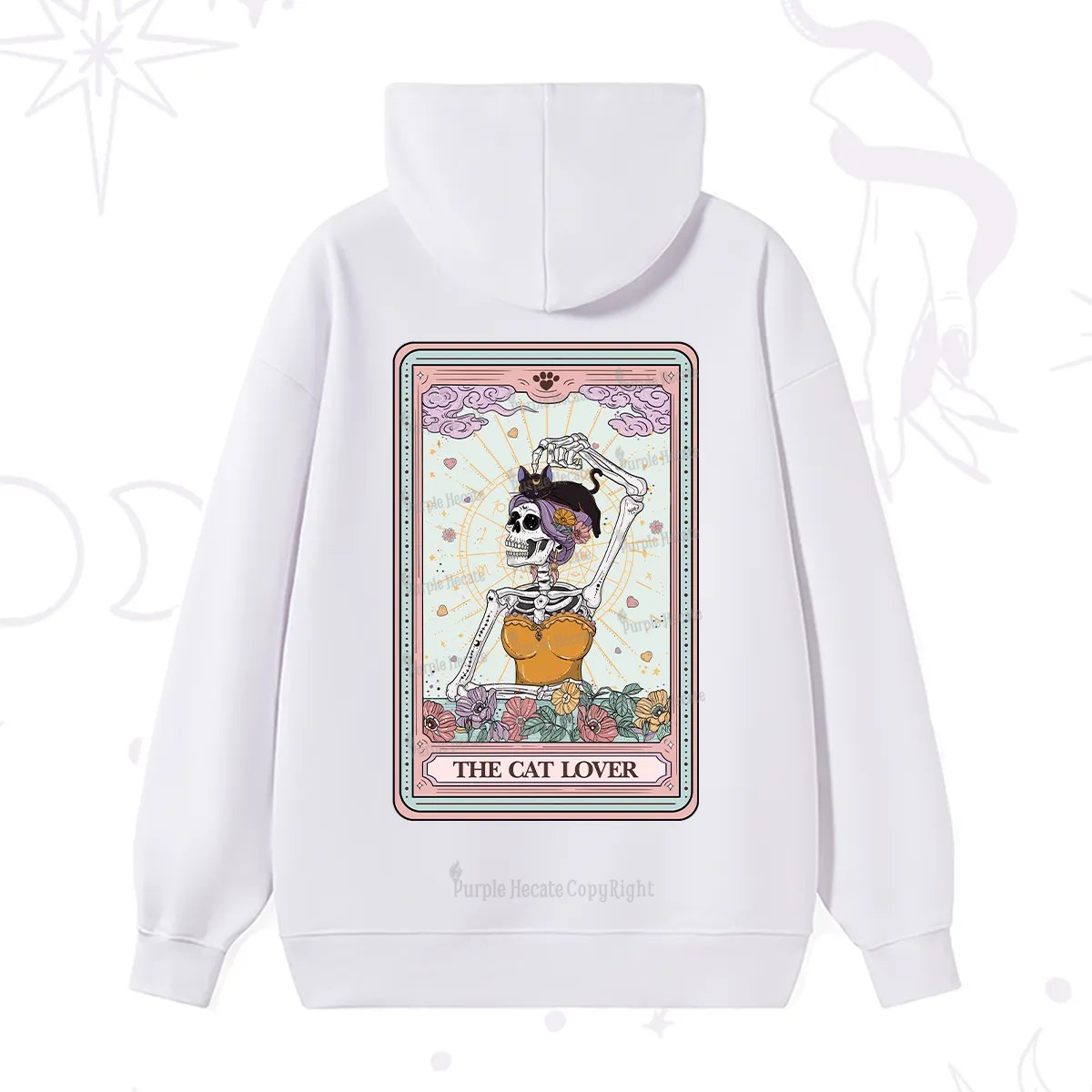 Purplehecate The Cat Lover Tarot Hoodie