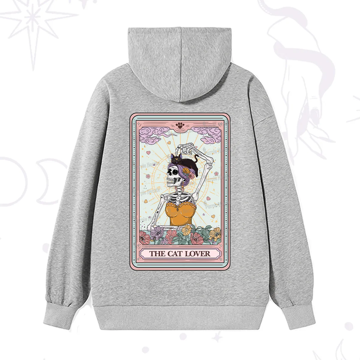 Purplehecate The Cat Lover Tarot Hoodie