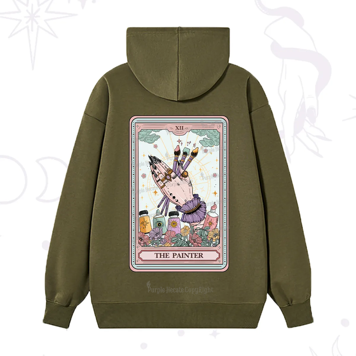 Purplehecate The Occult Painter Tarot Hoodie