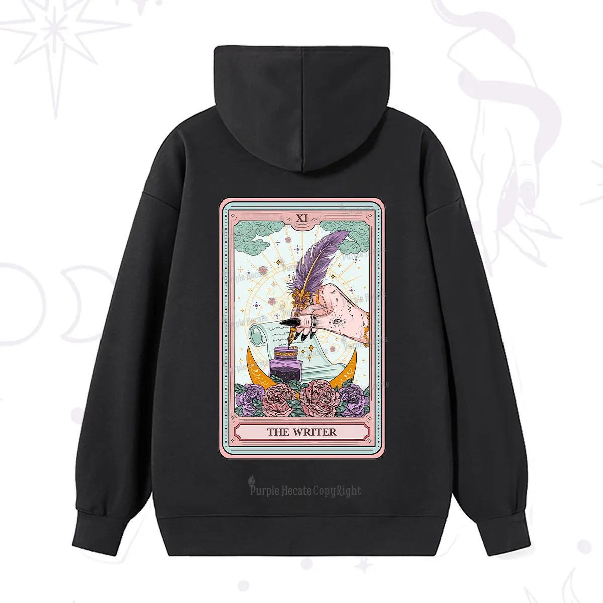 Purplehecate The Writer Tarot Hoodie