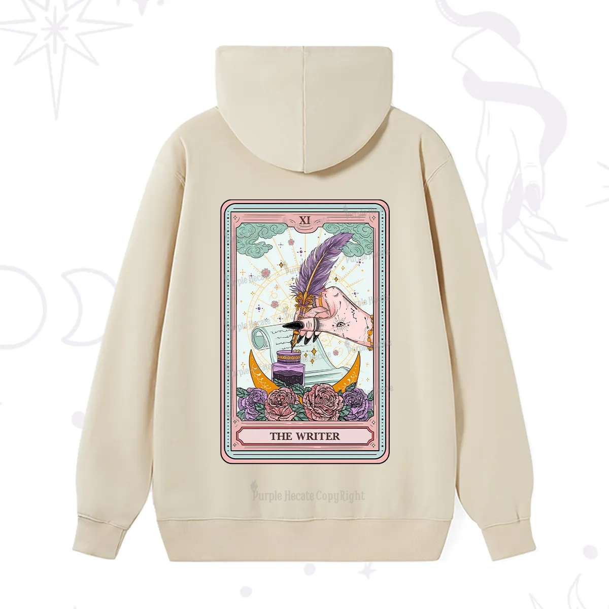 Purplehecate The Writer Tarot Hoodie