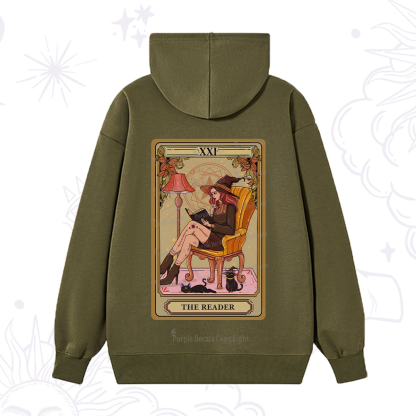 Purplehecate The Reader-Cat Mom Tarot Hoodie