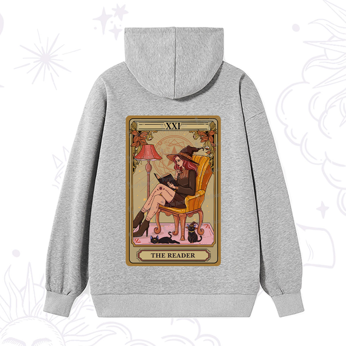 Purplehecate The Reader-Cat Mom Tarot Hoodie