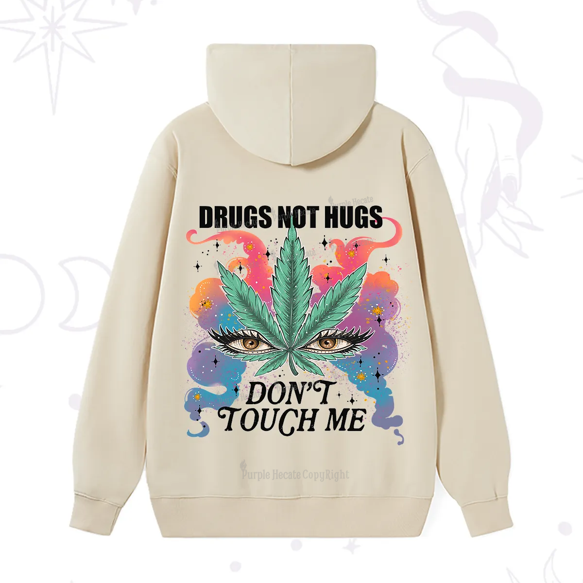 Purplehecate Drugs Not Hugs Hoodie
