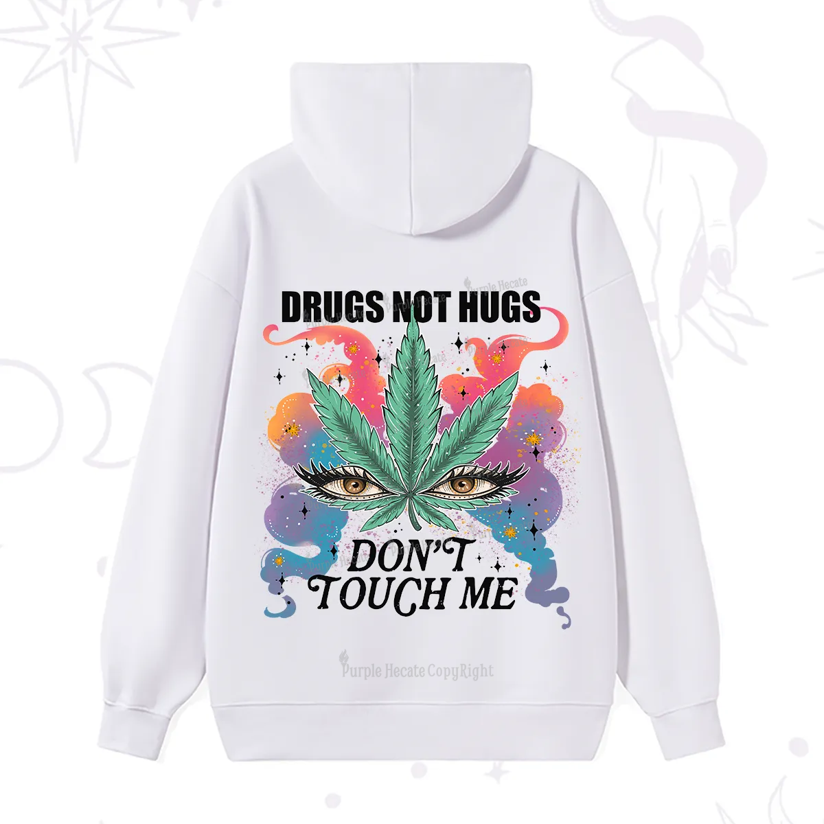 Purplehecate Drugs Not Hugs Hoodie