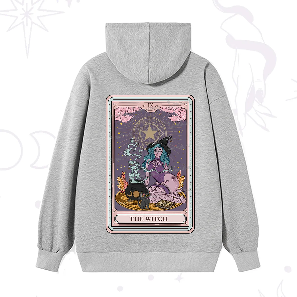Purplehecate The Alchemy Witch Tarot Card Hoodie