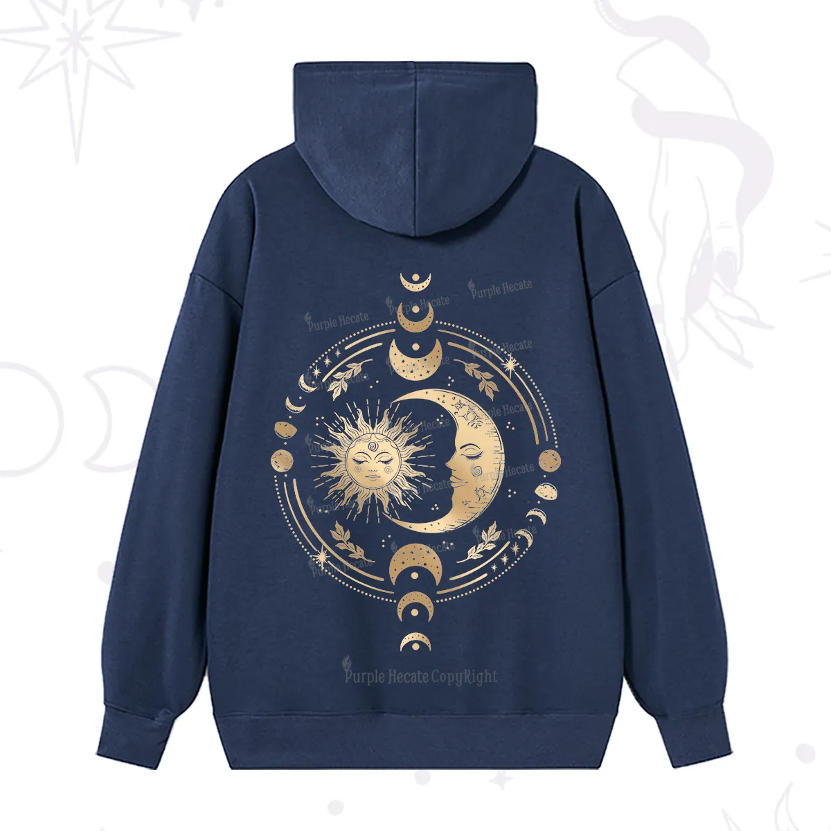 Purplehecate Celestial Sun and Moon Hoodie