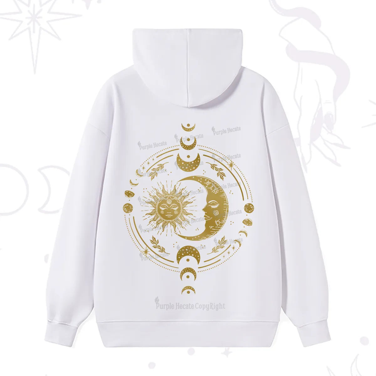 Purplehecate Celestial Sun and Moon Hoodie