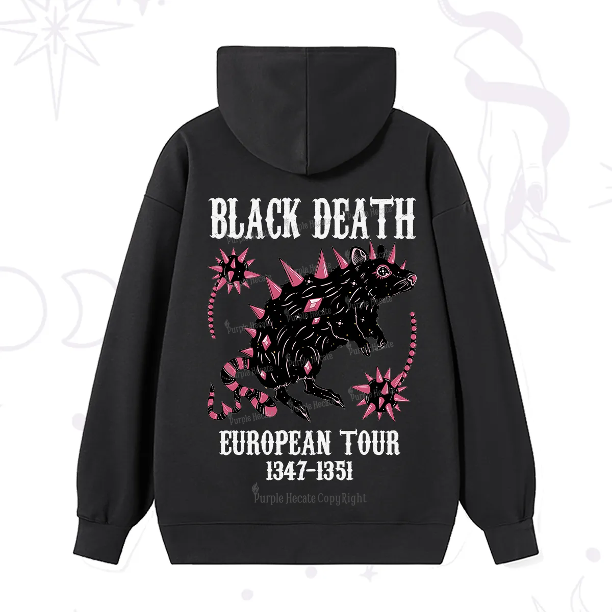 Purplehecate Black Death Hoodie